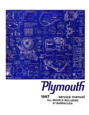 1967 Plymouth Barracuda Belvedere Shop Service Repair Manual