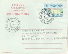 Vietnam, 1973 Airmail to the Canadian delegate, ICCS, with Military cachet 