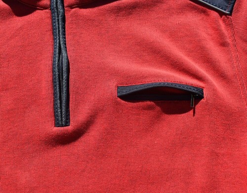 Bugatti Sweater Adult Size XL 1/4 Zip Jumper Jacket Red Blue Cotton Blend Mens - Picture 11 of 15