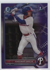 2022 Bowman Chrome Prospects Purple Refractor 20/250 Yhoswar Garcia #BCP-90 fm0