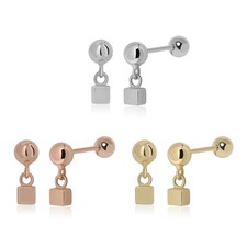Meissa 925 Sterling Silver Ball Screw Back Stud Earrings for Women Girls Kids