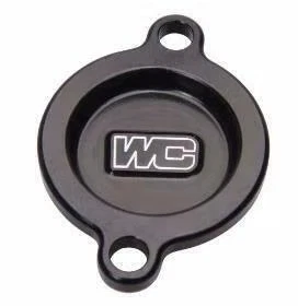 Works Connection Oil Filter Cover - Black Motorcycle Dirt Bike 27-026 66-27026 - Image 2 of 4