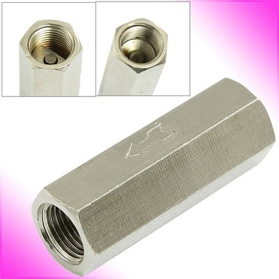 2Pcs 1/8''PT Thread Solid Brass Straight One Way Check Valve