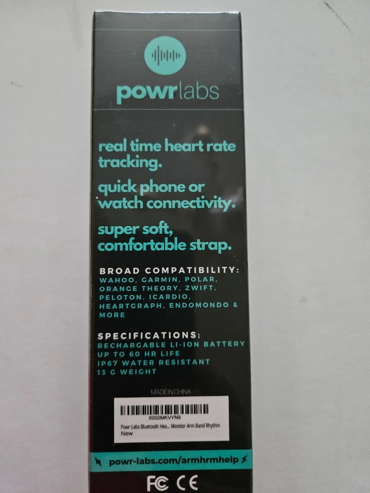 POWR LABS BLUETOOTH ARMBAND HEART RATE TRACKER SEALED BRAND NEW FREE SHIPPING - Image 3 of 4