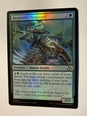 #ad #ad x1 Beastrider Vanguard DFT Aetherdrift MTG 154 FOIL COMMON M NM 1x $1.55