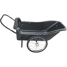 Polar Trailer Poly Utility Cart, 400-Lb. Capacity, 10 Cu. Ft., 52in.L x 26in.W,