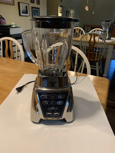 Oster Pro 1200 7-Speed Blender BLSTMB Nickel Silver – Tested Works Great w/ Glas