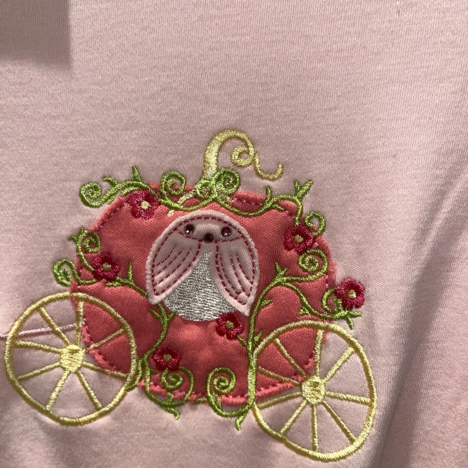 Vestido Lemon Loves Lime talla 7 rosa manga larga con volantes cuento de hadas caprichoso caballo Foto 4 de 4