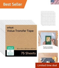 Transfer Tape Vinyl Sheets Flat Pack 75ft Clear Vinyl Transfer Tape