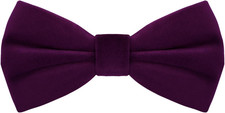 Bow Ties for Men, Mens Velvet Bow Tie Black Bow Tie Pre Tied Bowtie for Tuxedo W