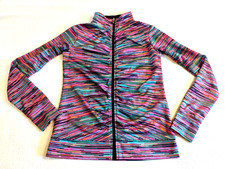 Champion Duo Dry Full Zip Athletic Jacket Neon Multicolor Junior Sz XL 14/16