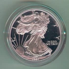 1997-P U.S. SILVER AMERICAN EAGLE - KM#273 - ORIGINAL BOX, CASE & COA - PROOF