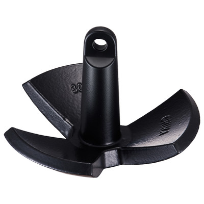 #ad #ad River Anchor 30LB Boat Anchor Cast Iron Black Vinyl Coated Mushroom Anchor $55.99