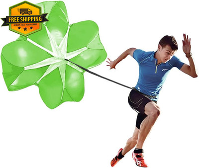 56 Inch Running Speed Training Parachute Adjustable Strap Carry Bag Fitness
