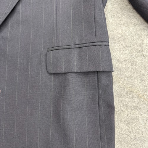 HAGGAR Blazer Herren Sport Mantel Anzugjacke, 2 Knöpfe, einfach belüftet, schwarz, 42S - Bild 13 von 14