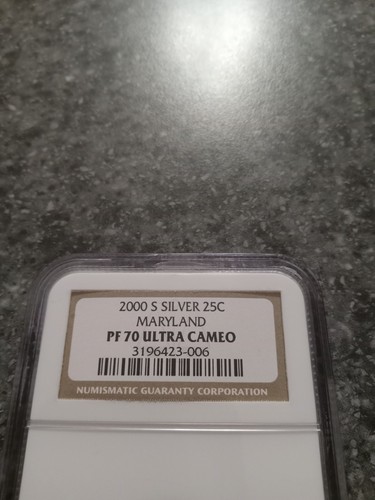 2000-S MARYLAND Silver Proof Quarter PF70 NGC NICE LOW PRICE!! - Picture 4 of 6