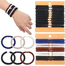 JJUNW Braided Beard Ties for Men, 20Pcs Mens Bracelet Braided HairTies, No Slip