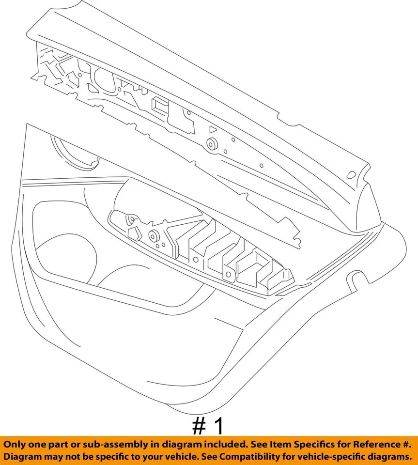 Conjunto de panel de puerta de cuero marrón tartufo trasero izquierdo BMW X4M F98 2020-2024 OEM Foto 4 de 4