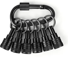 1/4 Inch Hex Shank Bit Holders Keychain Quick-Change Design for Nut Driver Screw