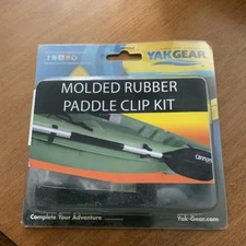 “Yakgear” 2 Molded Rubber Paddle Clips Kit Kayak Canoe Fresh Saltwater Paddling