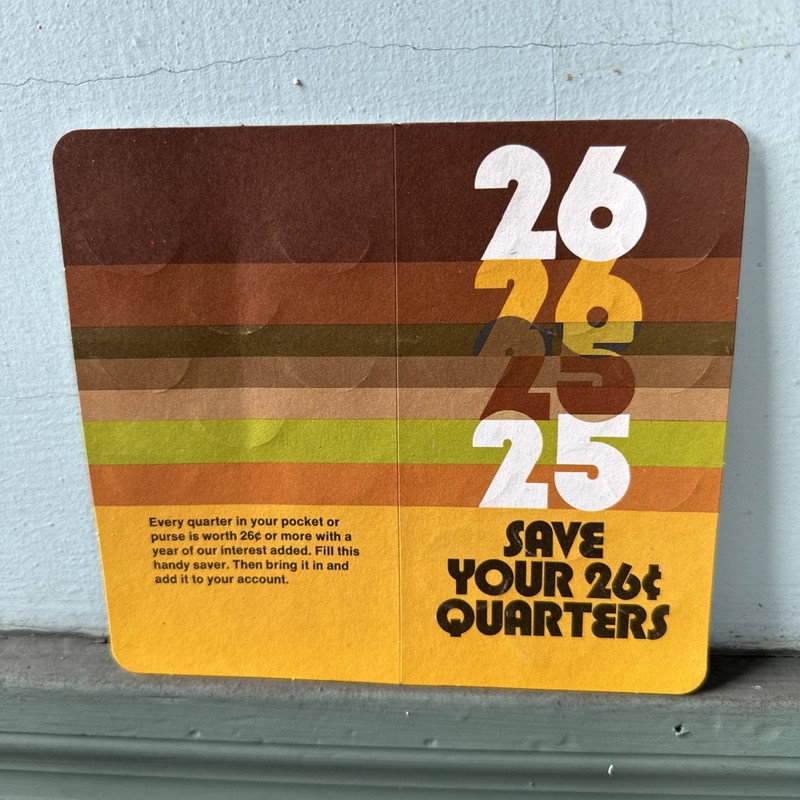 VTG Quarter Saver Fund Booklet Coin Saver The Perpetual Savings And Loan Company