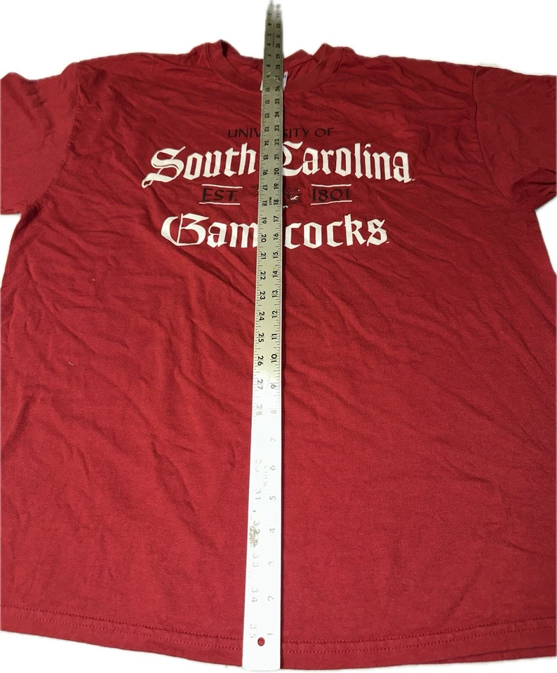 South Carolina Gamecocks Vintage T-Shirt Men's Size XL Red NCAA Collegiate - Image 3 of 4