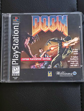 DOOM Black Label PlayStation PS1 CASE & MANUAL ONLY (NO DISC) +Registration Card