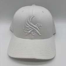 The Classics Yupoong Snapback Trucker Hat White One Size Adjustable Embroidered