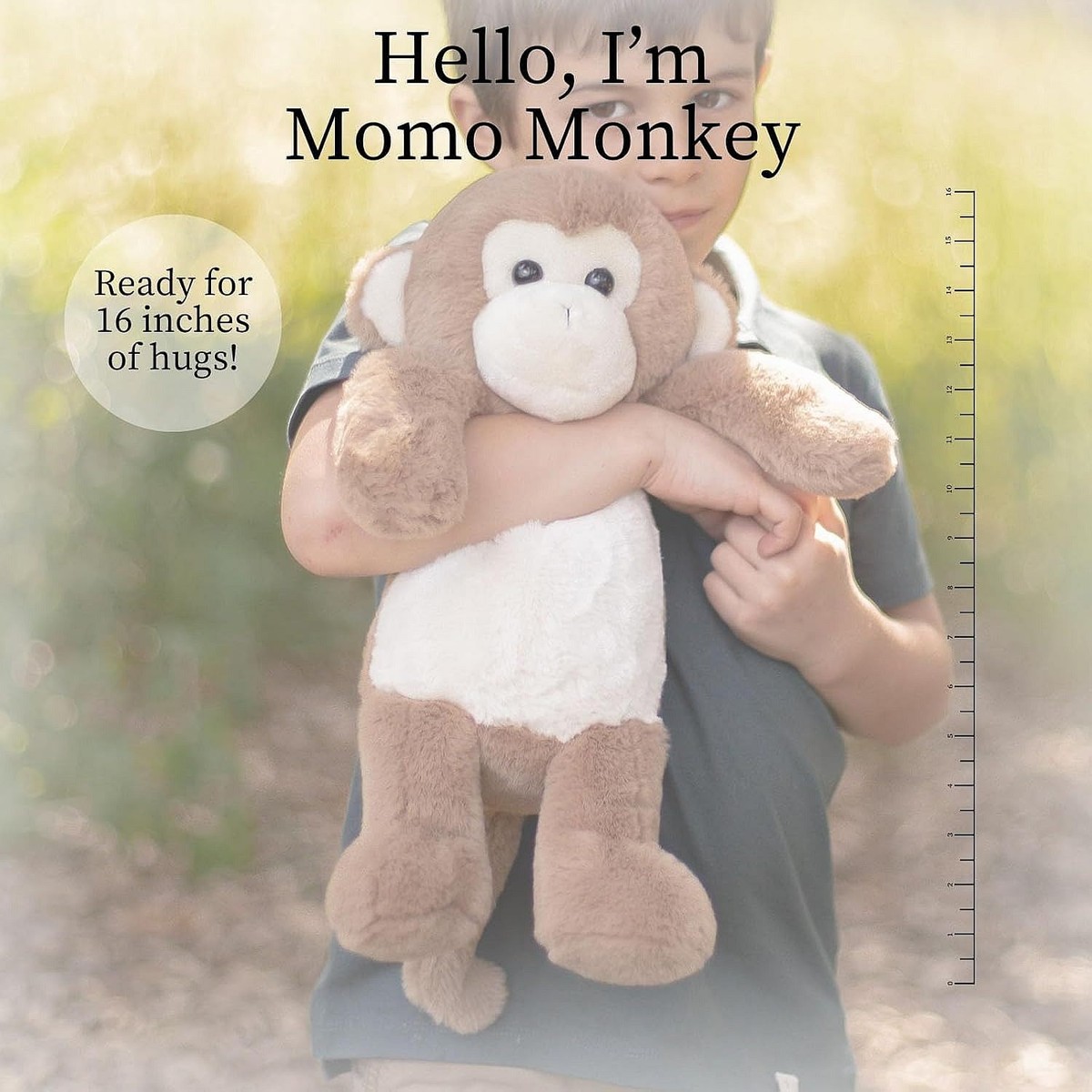  ぬいぐるみ monkey Mサイズ Amazon.com: Snuggaboos Jumbo 17 Inch Mia The Monkey Plush Squish