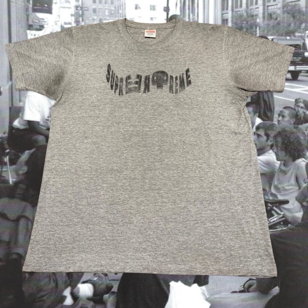 Tee Heather Grey Supreme Supreme Gray T-Shirts For Men For Sale