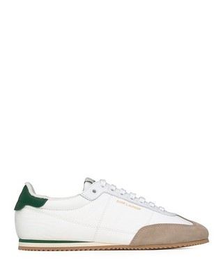 Saint Laurent Aston Sneakers Men's 11US/44EU Bianco Round Toe Lace Up Closure