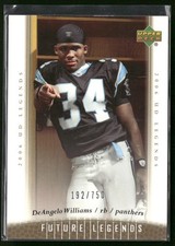 2006 Upper Deck Legends #128 DeAngelo Williams #/750 Rookie Card RC. rookie card picture
