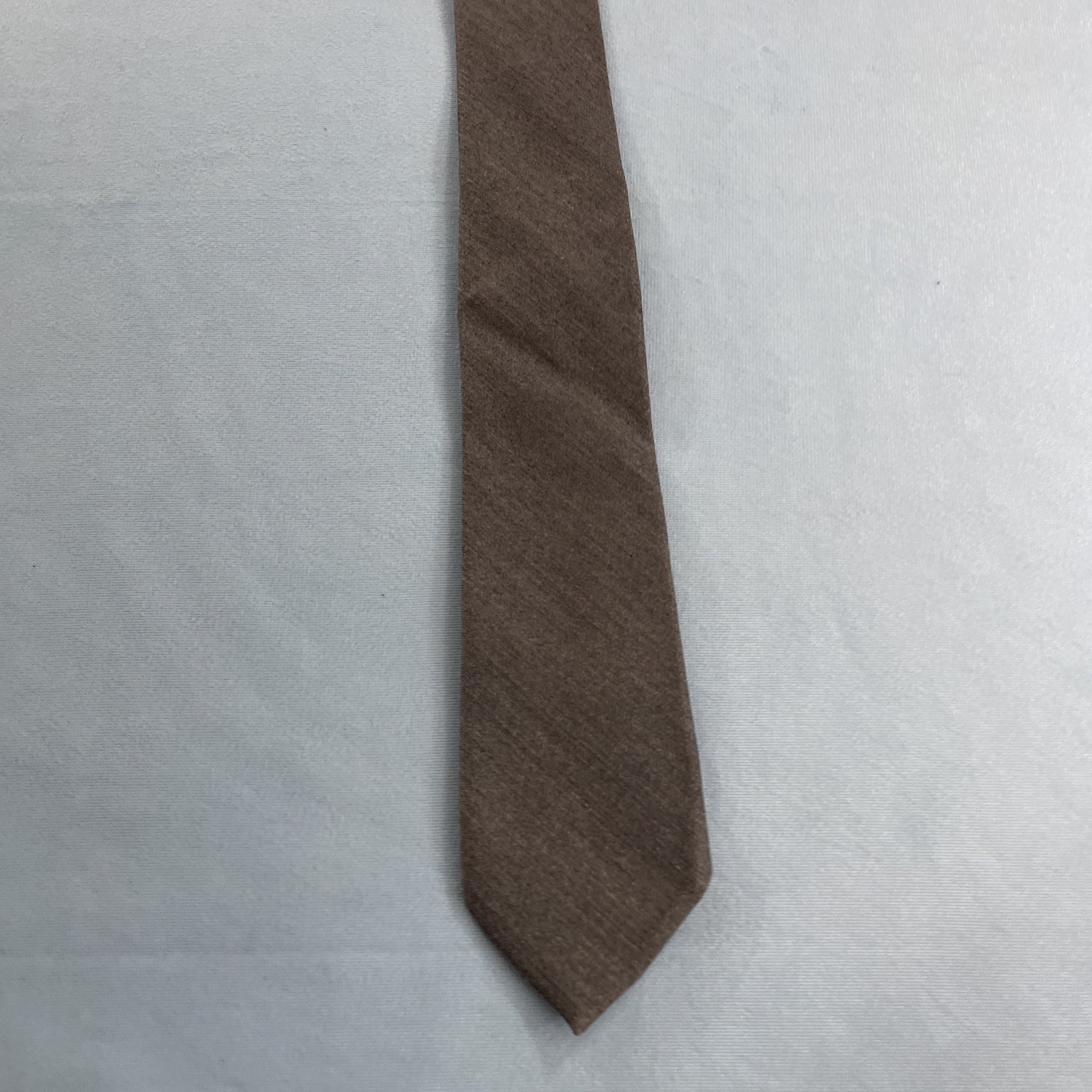 Express Solid Gray Silk Blend NeckTie Skinny Silv… - image 12