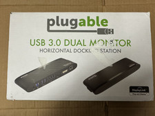 Plugable UD-3900H USB 3.0 6-Port Dual Monitor Horizontal Docking Station