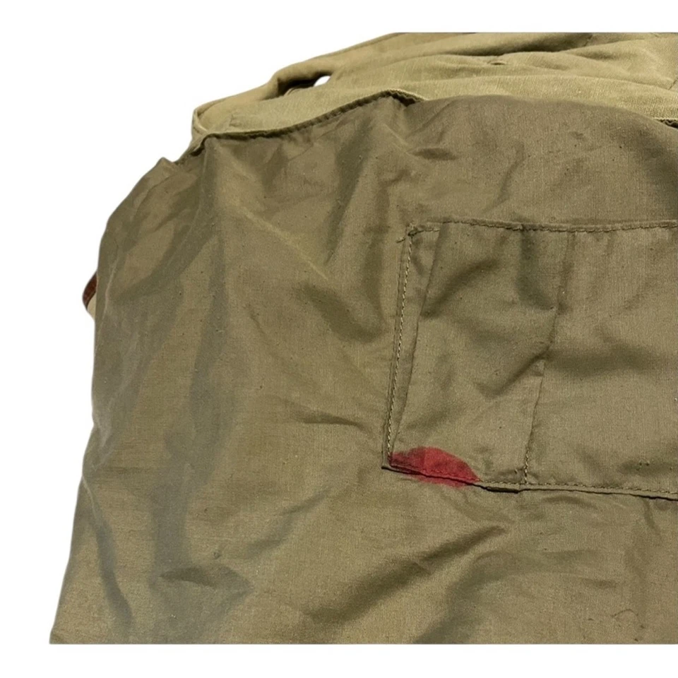 Bongo Messenger Bag Olive Green Crossbody Peace Sign Love Hippie 60's 70's - Image 2 of 4