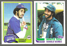 1981 Topps #347 1982 Topps # 684 Harold Baines Chicago White Sox RC 2 card lot