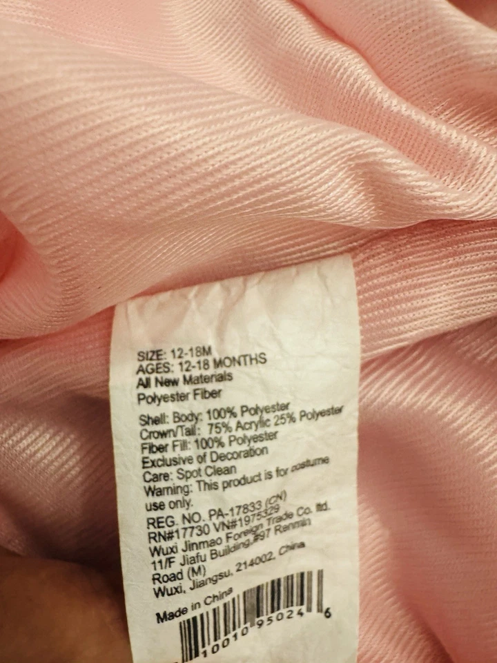 Disfraz Flamenco Rosa Lindo y Cálido 12-18 Meses Foto 4 de 4