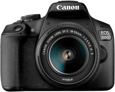 Canon EOS 2000D / Rebel T7 24.1MP CMOS 1080p DSLR Camera  EF-S 18-55mm Lens