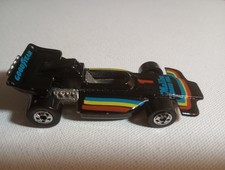 1973 HOT WHEELS GOODYEAR MALIBU GRAND PRIX  FORMULA 1 RACE CAR Black 5sp Chrome 