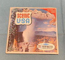 vintage SCENIC USA VIEW-MASTER REELS packet with booklet FREE SHIP