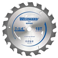 WESTWARD 24EL57 Circular Saw Blade,7 1/4 in Blade 24EL57