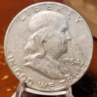 1954 Franklin Half Dollar 90% Silver