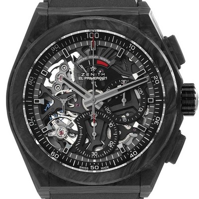 Zenith Defy El Primero 21 Carbon Fibre Mens Watch 10.9000.9004 Box Card