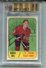 1967 Topps Bobby Hull Card BGS 9.5 Gem Mint w 10 Corners Graded Hockey #113