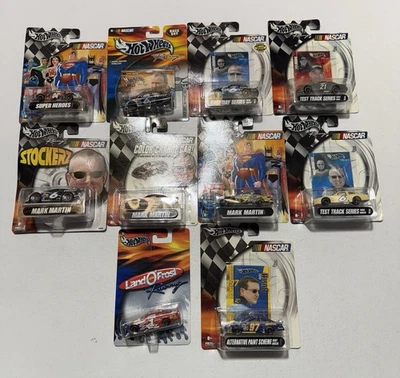 Hot Wheels Nascar Diecast 1/64 LOT OF 10 2002-2004 Various Drivers - Image 1 of 4