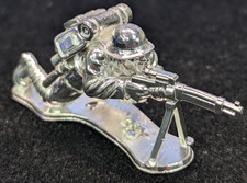 1.46 ozt Crouching Silver Soldier KD Mint .999 Fine Silver (J176) 112.63 per troy oz