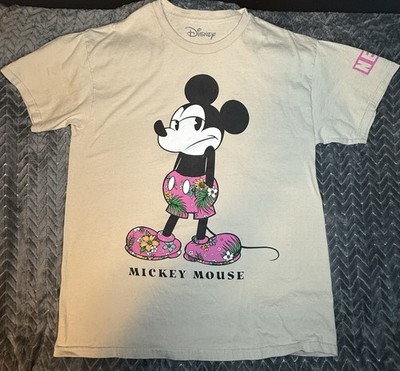   Neff x Disney Mickey Mouse ''Aloha'' Skater Tee - Rare Pink Floral Large