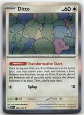 Ditto Pokemon Rare Holofoil SV: Scarlet & Violet 151 MEW 132/165  NM