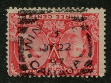 CANADA #53 USED JUBILEE SQUARED CIRCLE CANCEL "WINNIPEG"