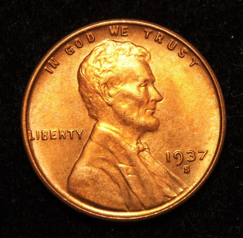 1937-S  Lincoln Wheat Cent  MS+++++Red